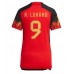 Günstige Belgien Romelu Lukaku #9 Heim Fussballtrikot Damen WM 2022 Kurzarm